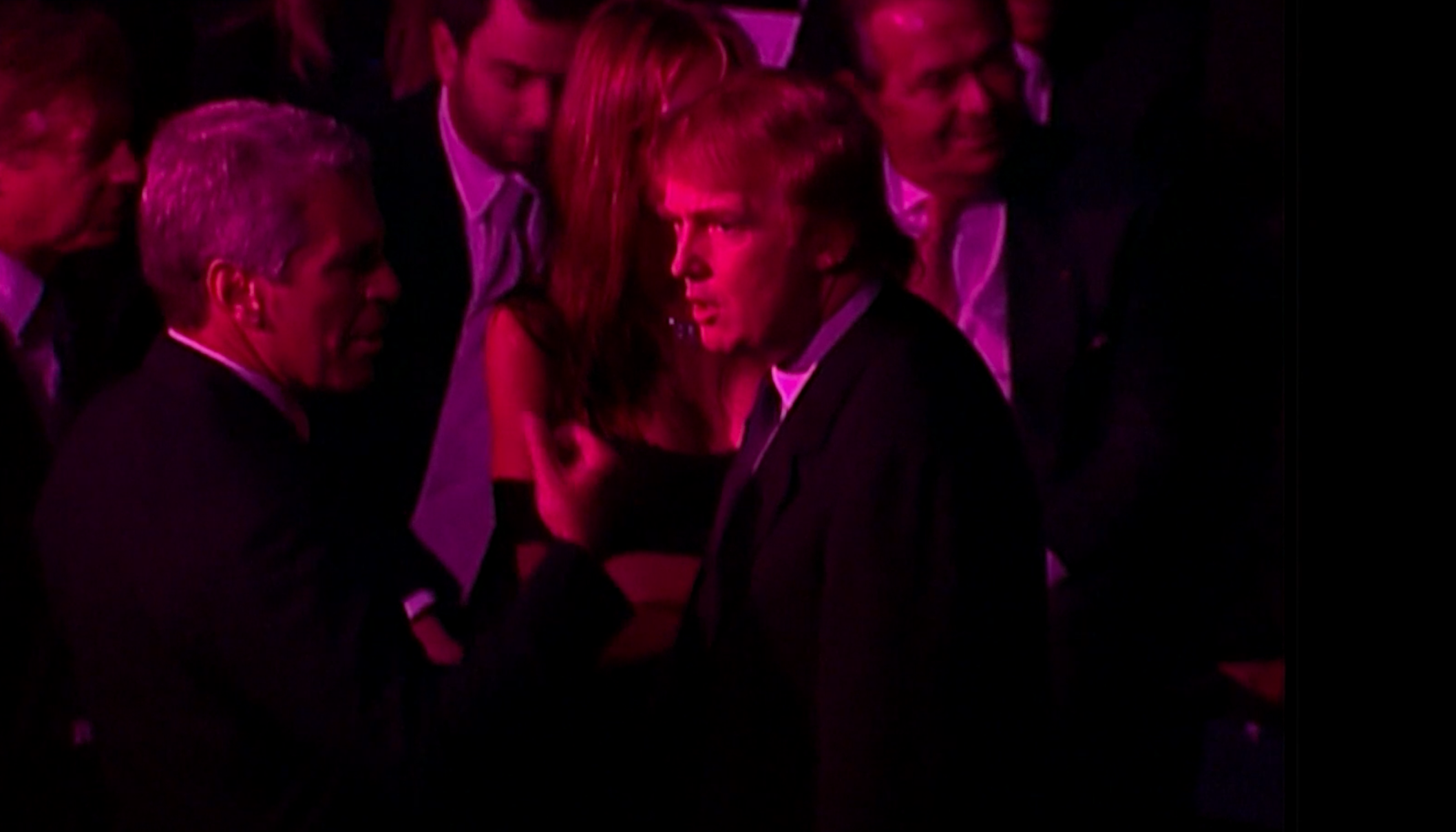 President Trump and Jeffrey Epstein at a nightclub in NYC, Feb 1999